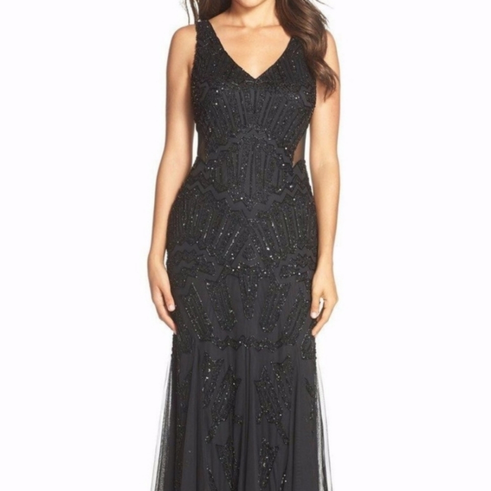 Adrianna Papell Beaded Gown - Picture 2 of 8